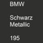 Preview: BMW, Schwarz Metallic, 195.